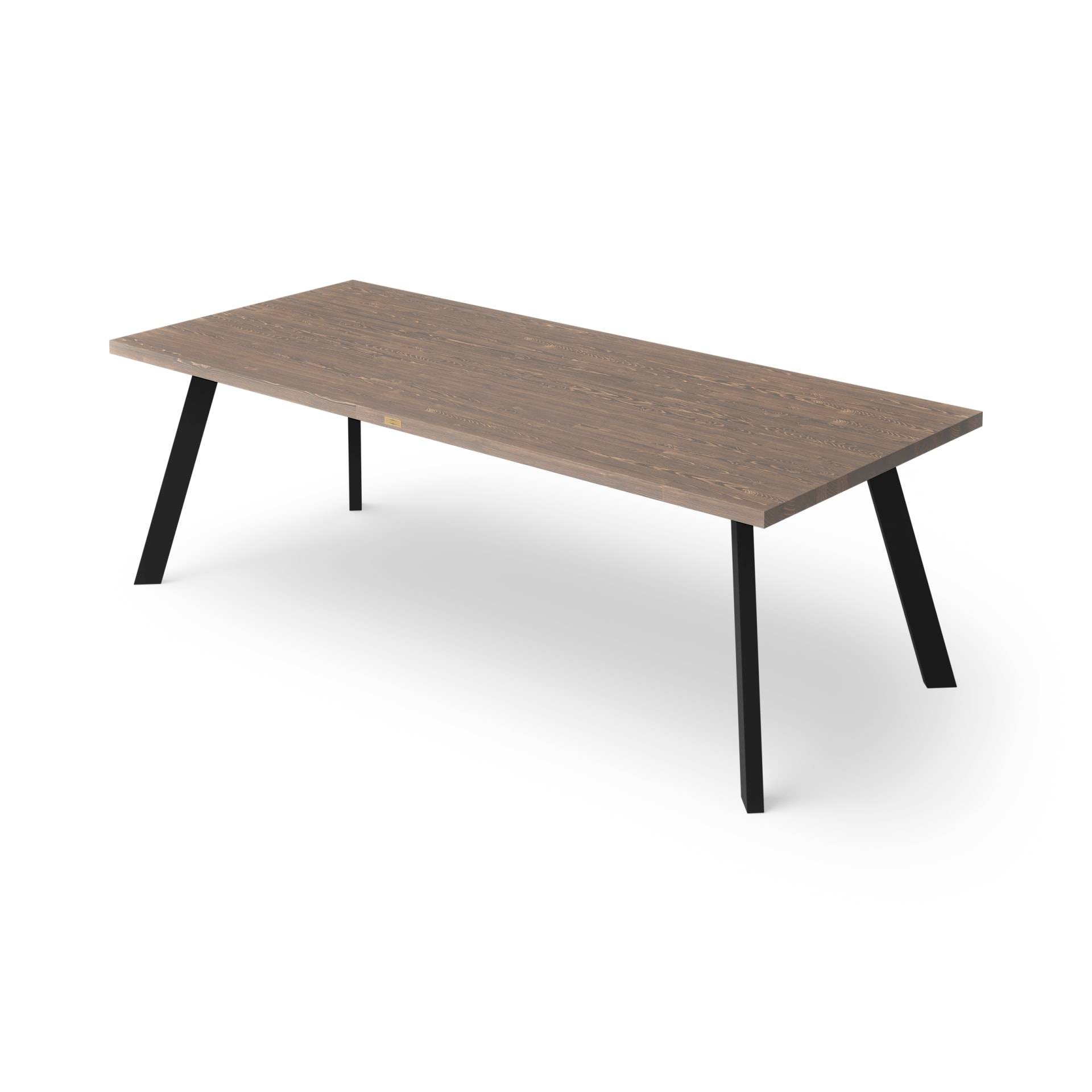 Rektangulärt matbord | stålben raka ben | 130-400 cm