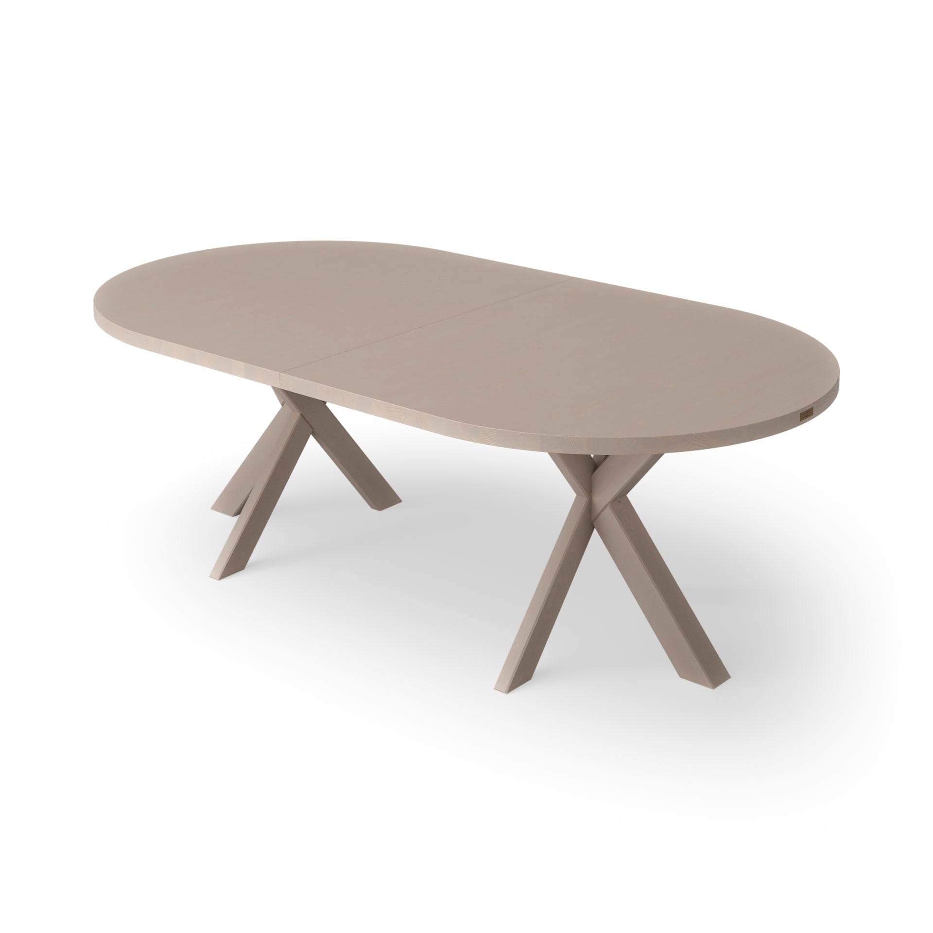 Ovalt matbord | kryssben | 130 - 400 cm
